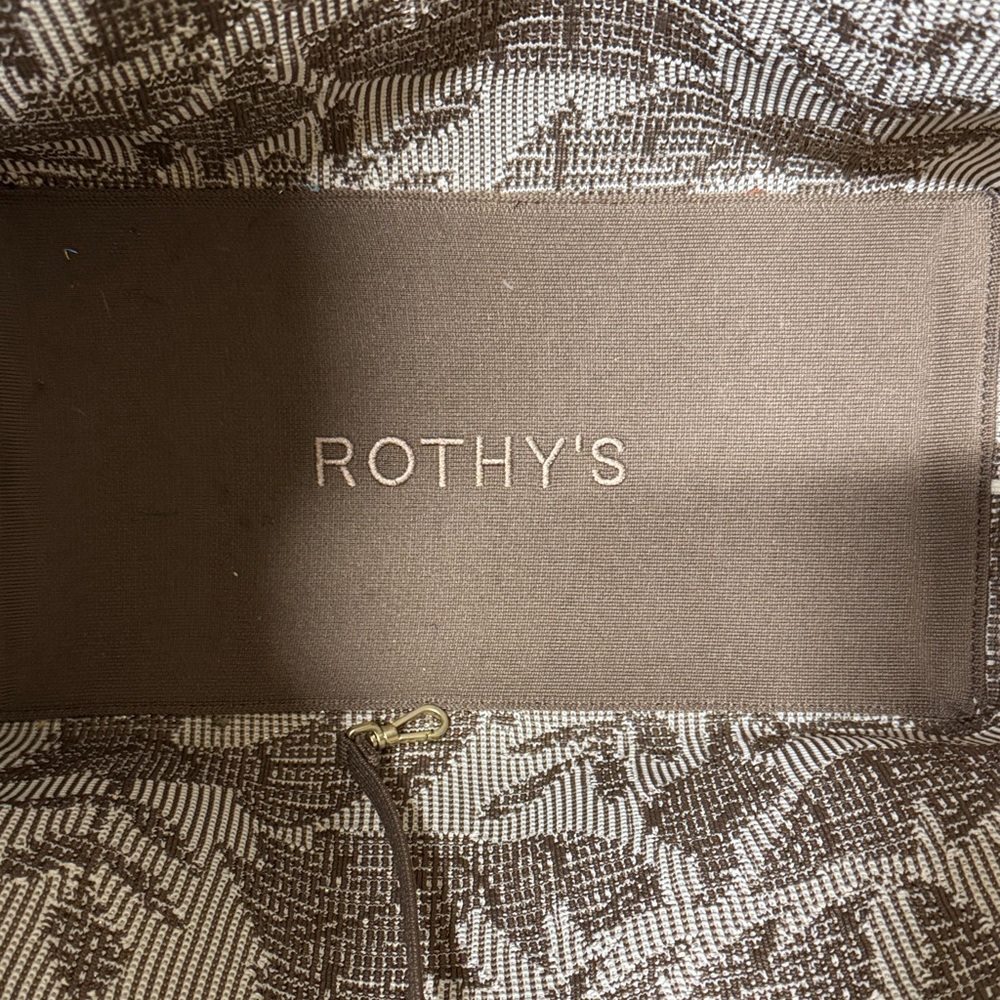 Rothy's Gray and Cream Floral Tote - Picture 2 of 7